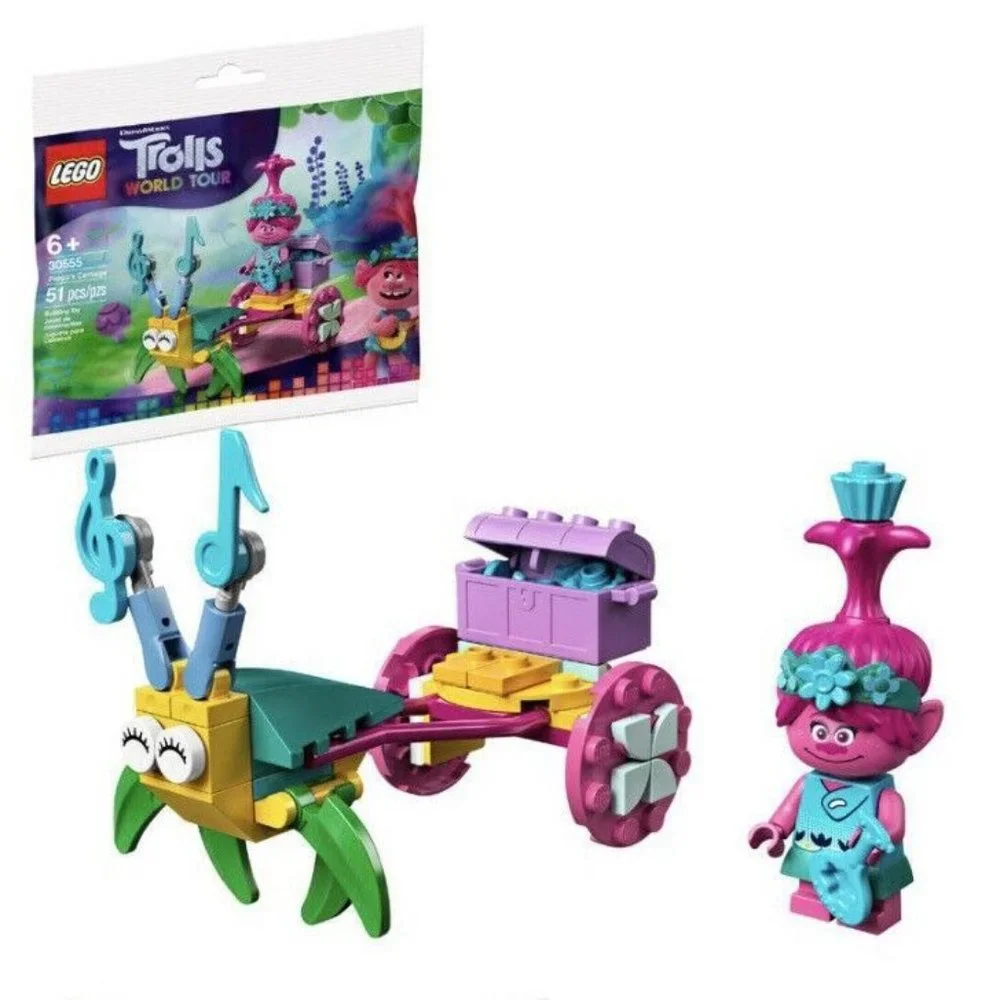 LEGO Trolls World Tour Poppy's Carriage 51 Pieces 30555 Ages 6+ New/Sealed - Picture 1 of 5